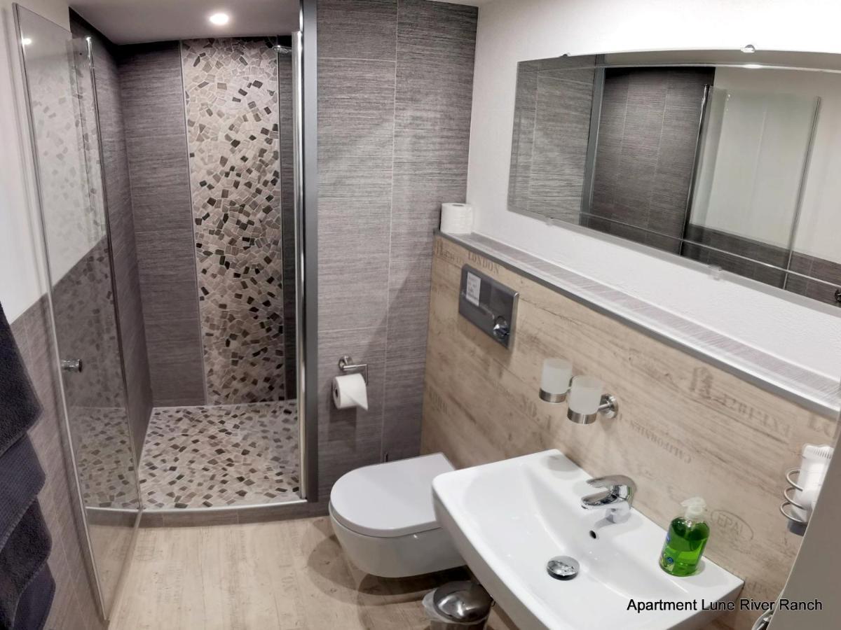 Appartement im Stall Lune River Ranch Loxstedt Esterno foto