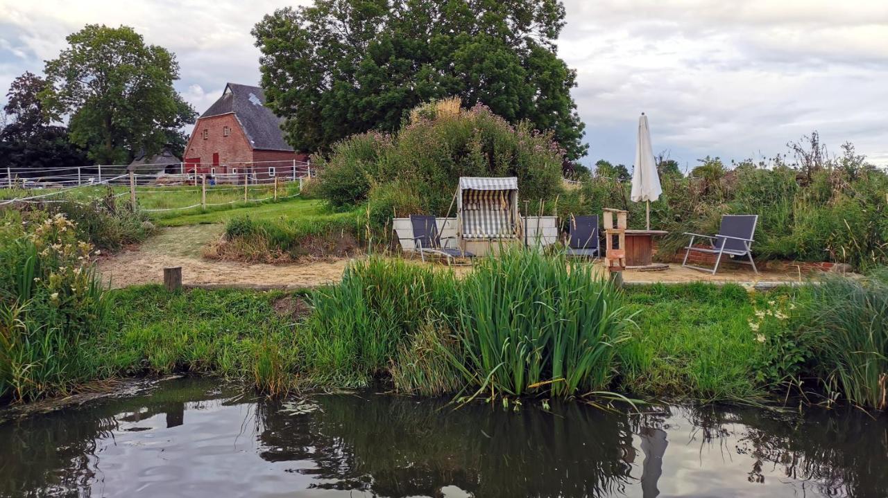 Appartement im Stall Lune River Ranch Loxstedt Esterno foto